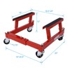 ATV Motorcycle Engine Cradle Dolly with 4 Swivel Casters Engine Cradle Dolly 1500 Lbs Weight Capacity Adjustable Heavy-Duty Steel  Vehicle Engine - 2 of 3