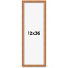 PosterPalooza | Panoramic Classic Brown Picture Frame - UV Acrylic, Foam Board Backing, Hanging Hardware - 2 of 4