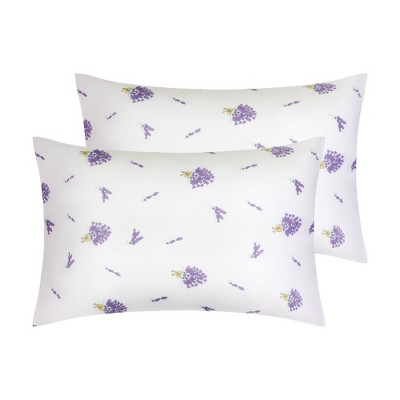 Unique Bargains Soft Breathable Floral Pattern Machine Washable Envelope Closure Pillowcase 2 Pcs