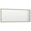 vidaXL Bathroom Mirror Sonoma Oak 39.4"x0.6"x14.6" Engineered Wood - 3 of 4