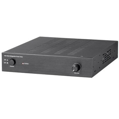 Monoprice Unity Power Amplifier - Black | 450 Watt, Bridgeable, Class D, Stereo Speaker Output