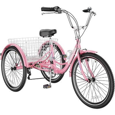Docred Adult Tricycles 3 Wheel 7 Speed 20/24/26 inch Cruise Bike Adults Tricycle with Basket Recreation Shopping Exercise for Seniors Women Men