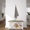 Olive and Linen Dots Turkish Terry Bath Towel - 3 of 4