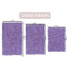 Bell Flower Collection Tufted Bath Rugs, Extra Soft and Absorbent, Non-Slip Bath Mats, Machine Washable Bath Mats, and Tub, 3 Piece Set, Purple - 3 of 4