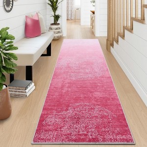 Nasitip Retro Washable Area Rug with Non-Slip Backing for Living Room, Bedroom - 1 of 4