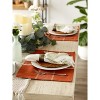 DII Sedona Check Placemat Set 6 Piece, Rust, 13x19" - 2 of 4