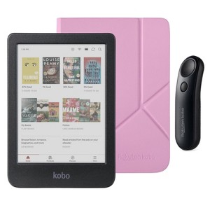 Kobo Clara Colour (Black) eReader with SleepCover & Black Remote Page Turner Bundle - 1 of 4