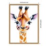 Amanti Art Giraffe by Ohkimiko  Framed Canvas Wall Art - 3 of 4