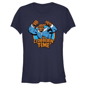 Juniors The Fantastic Four: First Steps The Thing Clobberin Time Phrase T Shirt - 1 of 2