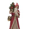 Rustic Stone Santa Figurine with Cardinal Bird and Animals - 2 of 2