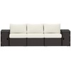 Outsunny Wicker Outdoor Couch with Storage, Thickened Cushions, 3 Seater Patio Sofa with Wide Armrests and Seat for Porch, Garden, Yard - 4 of 4