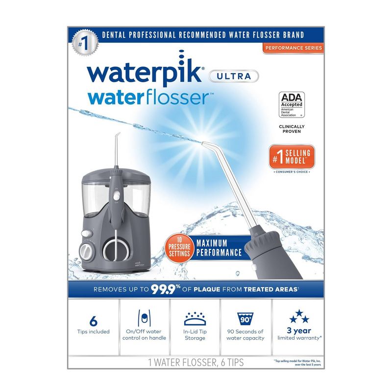 Waterpik Ultra Water Flosser Countertop Oral Irrigator For Teeth, 3 of 19
