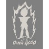 Dragon Ball Z It's Over 9000 Vegeta Silhouette Men's Charcoal Heather T-shirt - 2 of 3