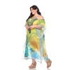 Plus Size Sheer Caftan Maxi Dress - One Size Fits Most Plus - White Mark - 3 of 4