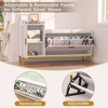 VECELO Storage Bench, 2-Tier Flip Drawers for Entryway Shoe Rack Organizer, Removable Seat Cushion - 4 of 4