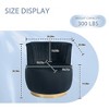 MOONMISS 360 Degree Swivel Cuddle Barrel Accent Sofa Chairs, Round Armchairs with Wide Upholstered - 2 of 4
