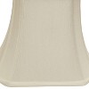 Vynxaria Cut Corner Rectangle Bell Lampshades, 9"x16"x12" White - 3 of 4