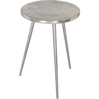 Kane Side Table Aluminum Silver - ZM Home