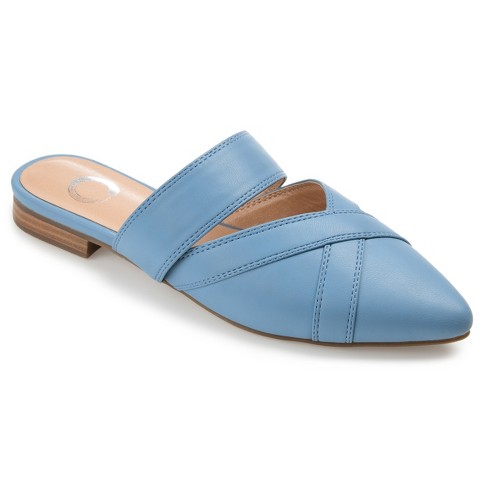 Journee Collection Womens Stasi Tru Comfort Foam Slip On Pointed Toe Mules  Flats Blue 11 : Target