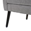Racxily Comfy Reading Accent Chair, Chenille Living Room Lounge Chair - Ergonomic, Durable, Mid-Century Style for Bedroom/Study (Black) - 4 of 4