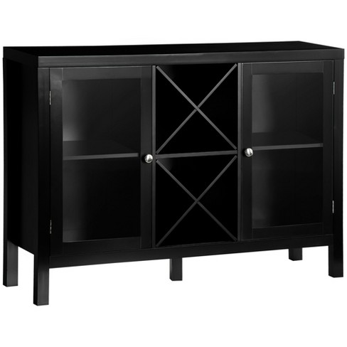 Homcom Modern Kitchen Sideboard, Buffet Table With Removable Wine Rack ...