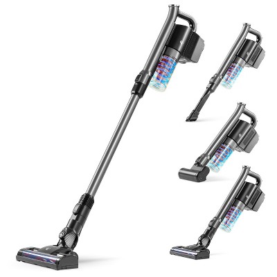 IRIS USA High Power Cordless Cyclone Stick Vacuum with LED Indicator and Attachments