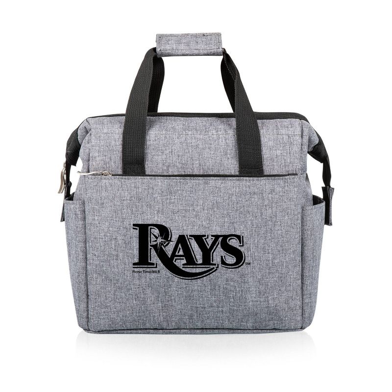 MLB Tampa Bay Rays On The Go Soft Lunch Bag Cooler - Heathered Gray, 1 of 6