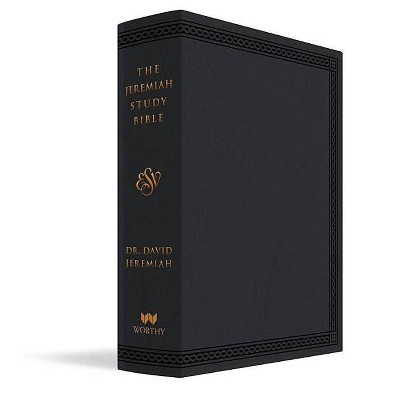 The Jeremiah Study Bible, Esv, Black Leatherluxe - by  David Jeremiah (Leather Bound)