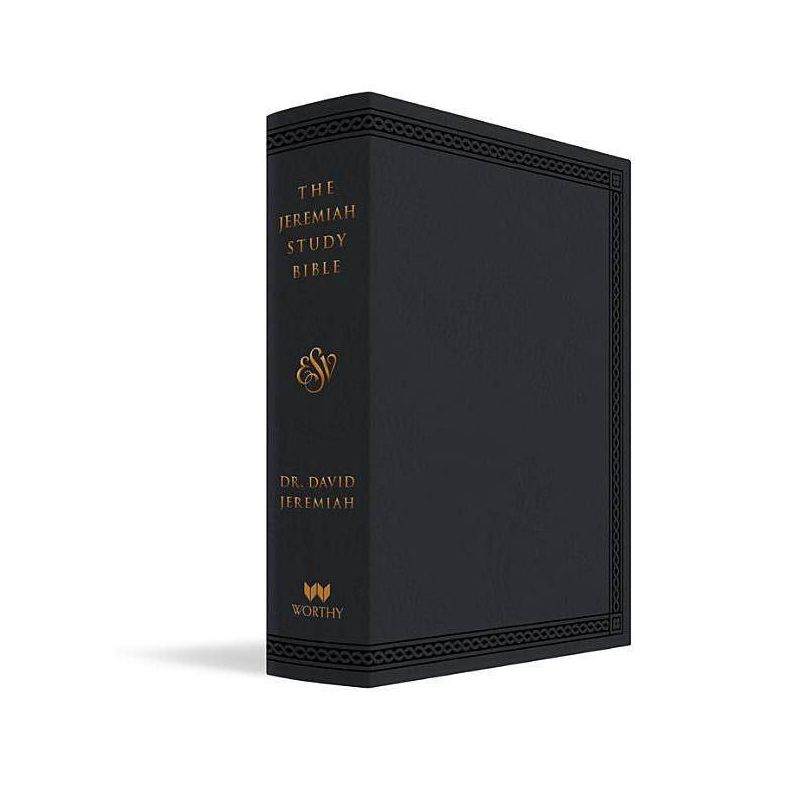 The Jeremiah Study Bible, Esv, Black Leatherluxe - by  David Jeremiah (Leather Bound), 1 of 2