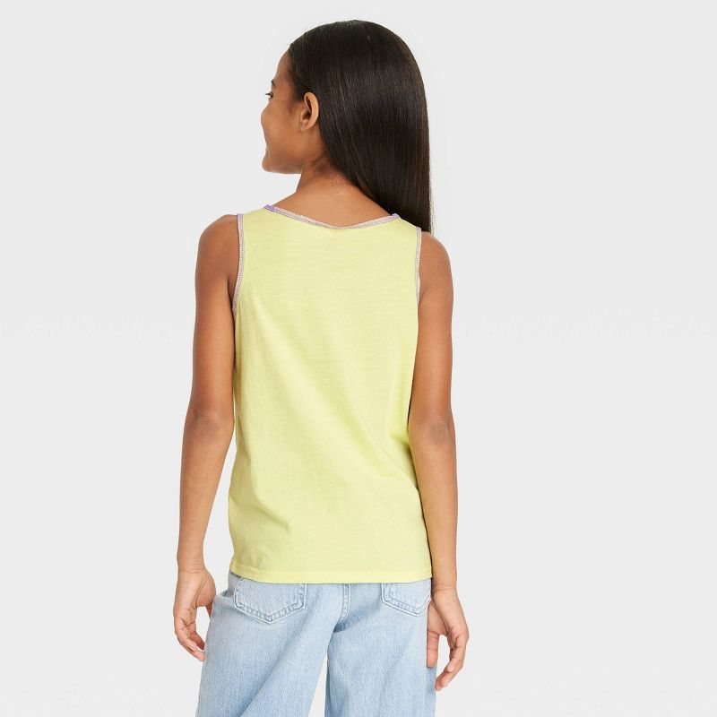 Girls' Nickelodeon That Girl Lay Lay Tie-Front Tank Top - Lime Green, 2 of 4