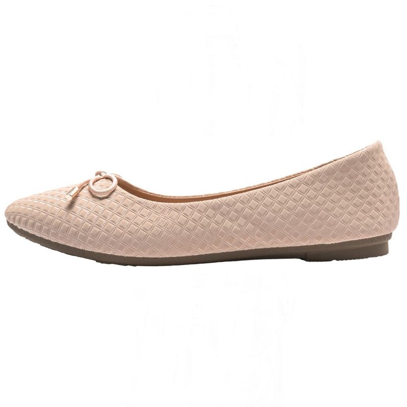 Alpine Swiss Claire Womens Ballet Flats Classic Round Toe Slip on Comfortable Flat Shoes, 3 of 9