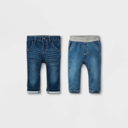 Baby Boys' 2pk Jeans - Cat Jack™ Denim Blue : Target