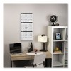 Three-Month Reference Wall Calendar, Contemporary Artwork/Formatting, 12 x 27, White Sheets, 15-Month: Dec 2024 to Feb 2026 - 2 of 3