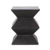 CAVINAS Modern Geometric Lightweight Concrete Patio Table,15.5" Outdoor Side Table,Durable and Stylish End Table for Garden,Patio,Copper - 2 of 4