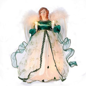 Kurt Adler UL 10-Light 12-Inch Irish Angel Treetop - 1 of 4