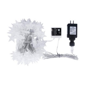 Itopfox Star String Lights Plug in - 100 LED Star Fairy Lights with Remote & Timer, Waterproof for Indoor Outdoor Décor, Warm White - 1 of 4