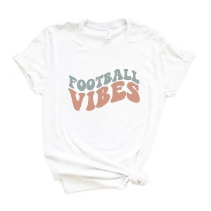 Simply Sage Market Women's Football Vibes Colorful Short Sleeve Graphic Tee - 1 of 4