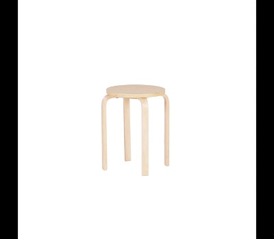 Set of 4 Natural Finish Bentwood Stackable Stools