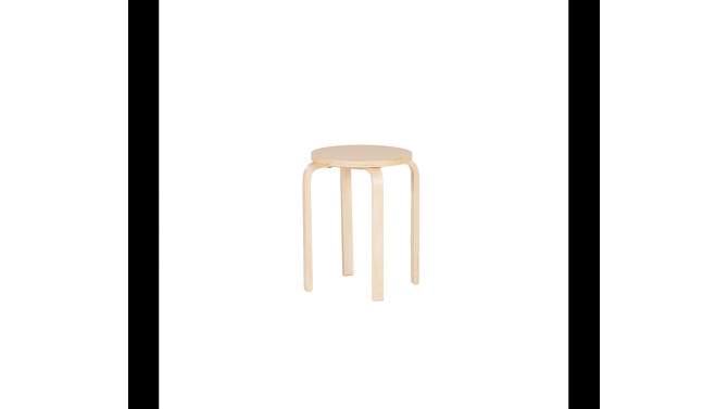 Set of 4 Bentwood Stools - Linon, 2 of 17, play video