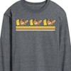 Men's - Pokémon - Pikachu Evee Retro Long Sleeve Graphic T-Shirt - 2 of 4
