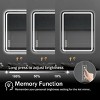 LED Bathroom Mirror,Makeup Mirror With Lights,Wall Mounted Anti-Fog Frameless Cosmetic Mirror With Light,Rounded Square Mirror -The Pop Home - 3 of 4