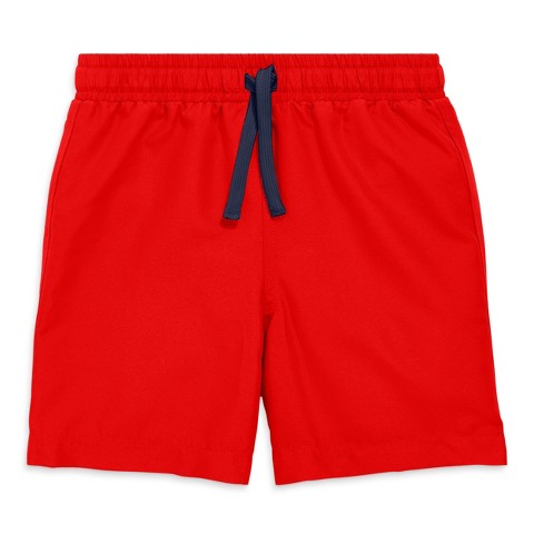 Primary Kids Swim Trunk in Tomato Size 5