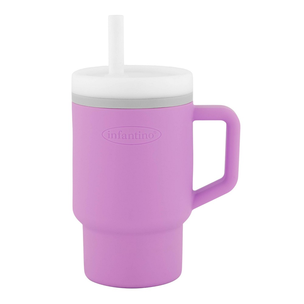 Photos - Baby Bottle / Sippy Cup Infantino My 1st Tumbler Soft Silicone - 9 fl oz - Lilac 