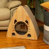 Armarkat Real Wood Medium Triangular Natural Solid Wood Cat Condo S2106 - 4 of 4