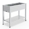 Chic Crate - Elevated Resin Garden Bed w/ Auto-Drain & 14 Gal Capacity - UV-Proof Ergo Design for Patio/Balcony - 3 of 4