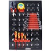 Alilang Pegboard Steel Wall Organizer Kit with 17x Included Peg Hooks and Racks 4 ft x 2 ft and 132 lbs Capacity-Black - 3 of 4
