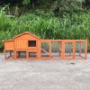 LAOTIES Outdoor Wooden Chicken Coop,Large Hen House with Nesting Box,Run And UV Roof - 3 of 4