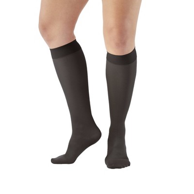 Ames Walker AW Style 209 Adult Microfiber Opaque 15-20 mmHg Compression Knee Highs