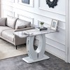 Modern Simple Glossy Dining Tables Rectangular, 47 Inch Long Dining Tables Modern,  Elegant Design Dining Tables Long-Cuddlewood - 3 of 4