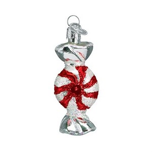 Old World Christmas Glass Blown Christmas Ornament, Peppermint Candy (With OWC Gift Box) - 1 of 3